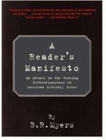 A reader's manifesto : an attack on the growing pretentiousness in American literary prose
